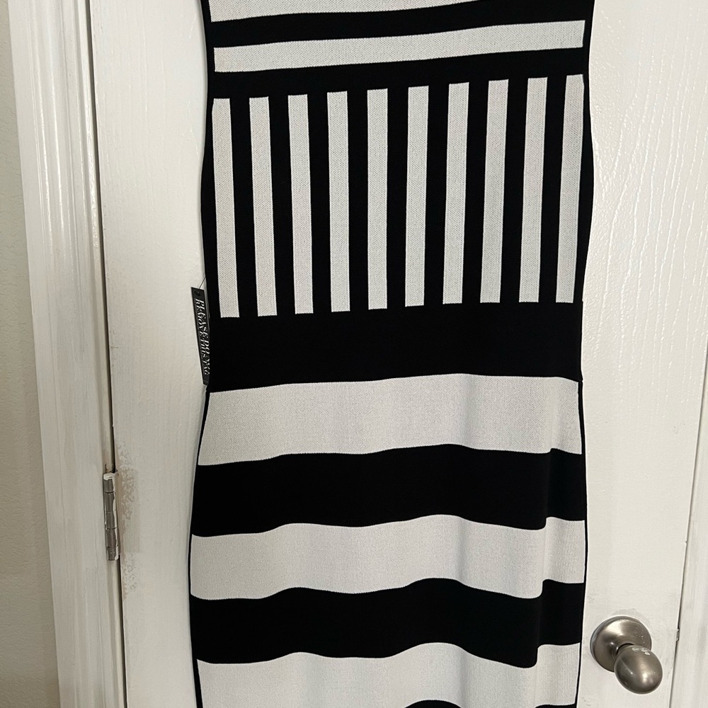 Brand New New York & Company, Black and white stripe, sleeveless dress